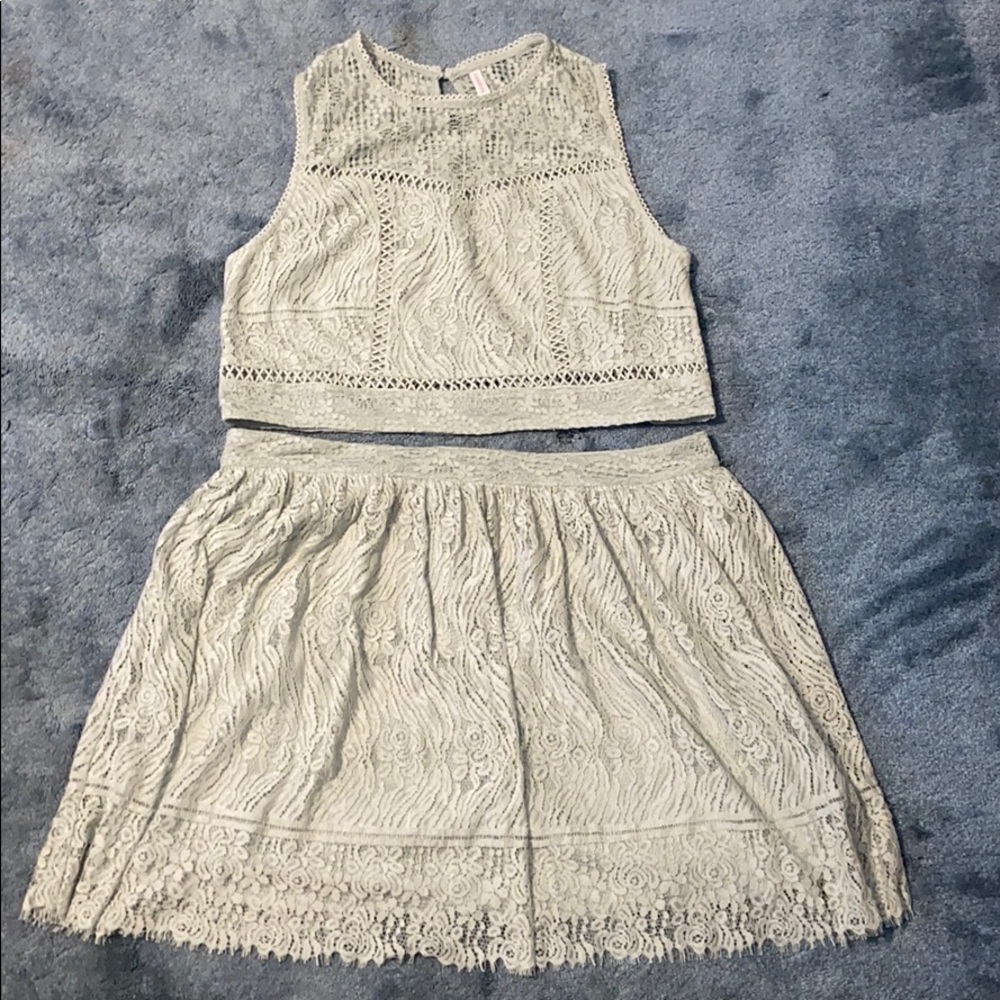 Two Piece Short and Skirt Set